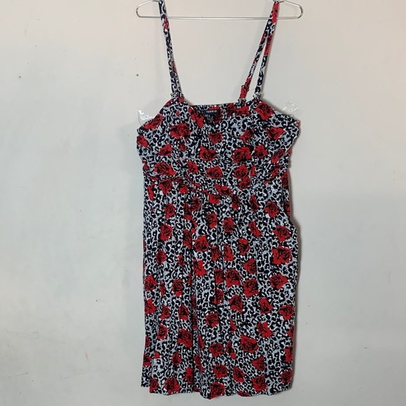torrid Dresses & Skirts - Torrid Skater Dress Roses and Leopard Print Size 2X